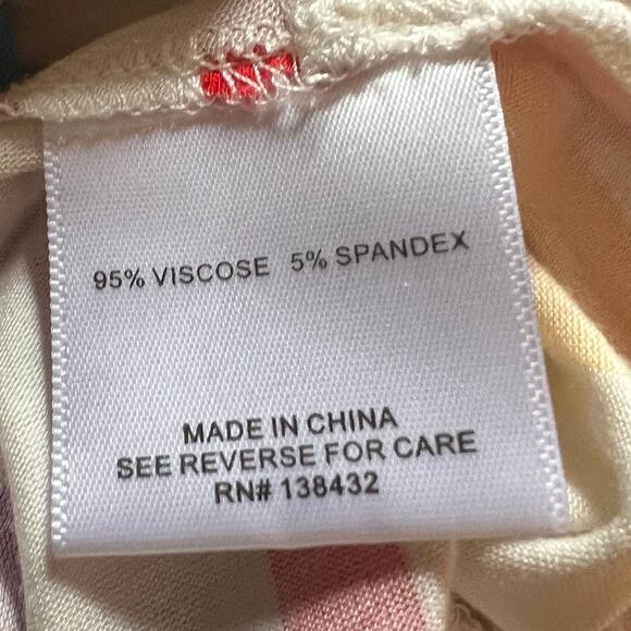 ModCloth Rainbow Striped Sleeveless Tank Top Front Knot Small White - Picture 6 of 6